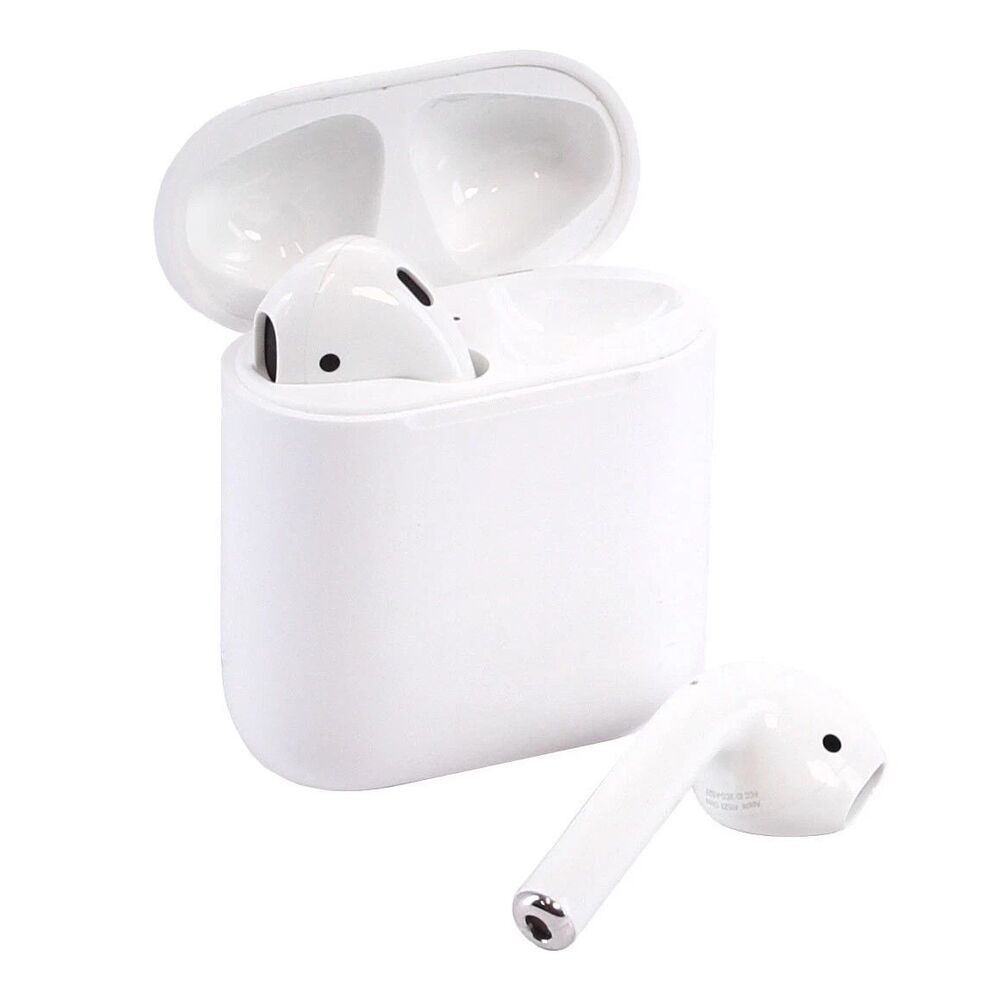 Apple AirPods 2 with Wireless Charging Case & MFI Cable - White
